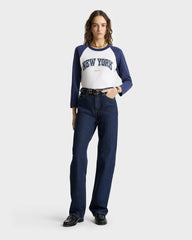 Loose Fit Denim - One Wash Sporty & Rich Outlet