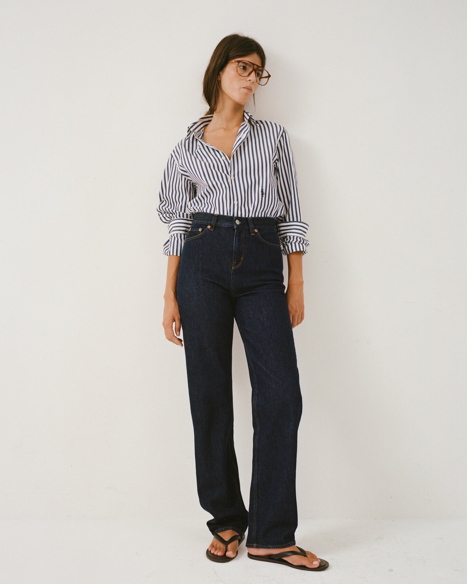Loose Fit Denim - One Wash Sporty & Rich Outlet
