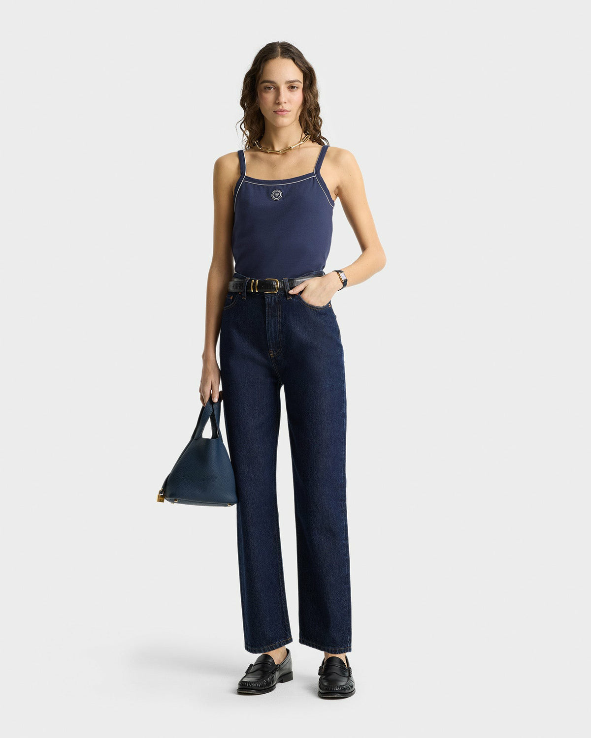 Vintage Fit Straight Leg Denim - One Wash Sporty & Rich US