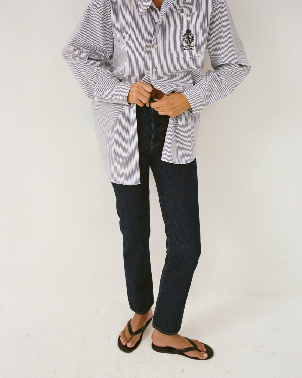 Vintage Fit Straight Leg Denim - One Wash Sporty & Rich US