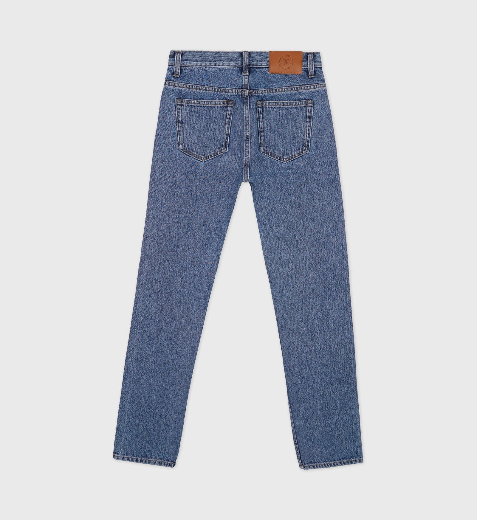 Vintage Fit Straight Leg Denim - Medium Blue Sporty & Rich Sale
