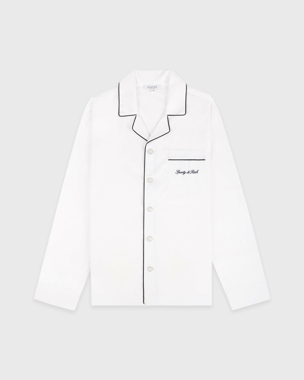 Signature NY Pyjama Shirt - White Sporty & Rich US