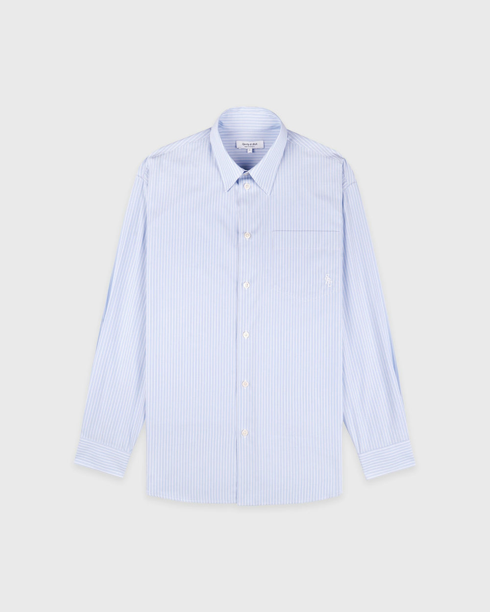 SRC Oversized Shirt - Blue Striped Sporty & Rich Outlet
