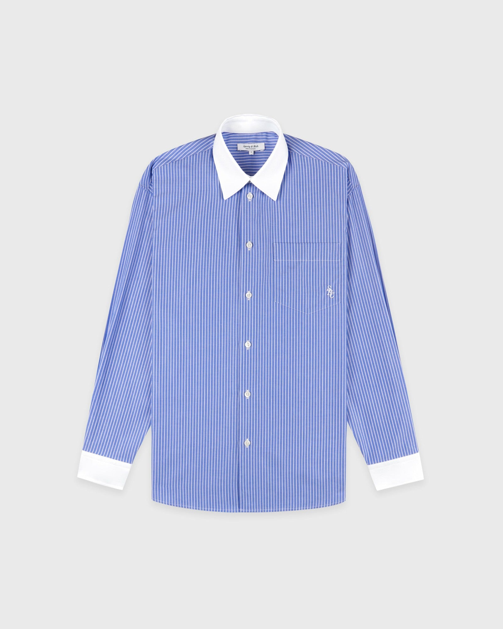 SRC Oversized Shirt - Navy Stripe Sporty & Rich US