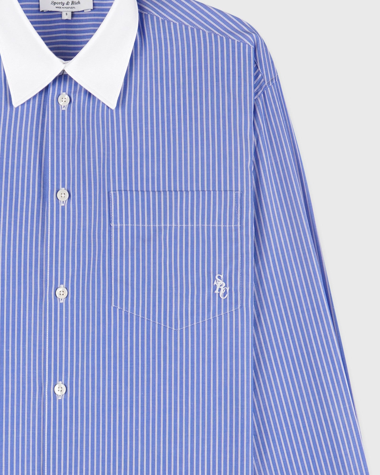 SRC Oversized Shirt - Navy Stripe Sporty & Rich US