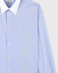SRC Oversized Shirt - Light Blue Stripe Sporty & Rich Online