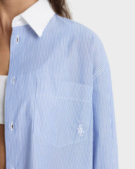SRC Oversized Shirt - Navy Stripe Sporty & Rich For Sale
