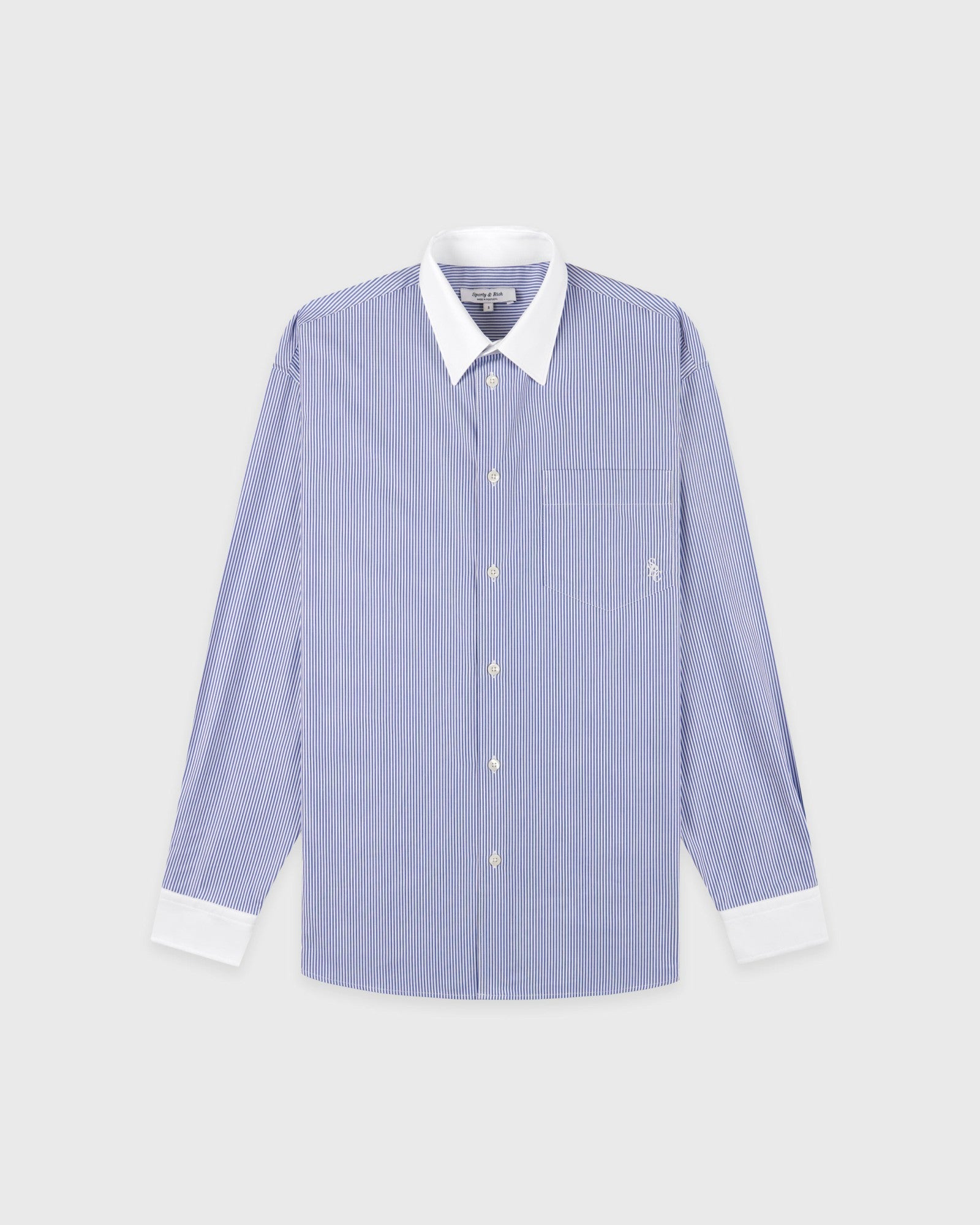 SRC Oversized Shirt - Navy Stripe Sporty & Rich For Sale