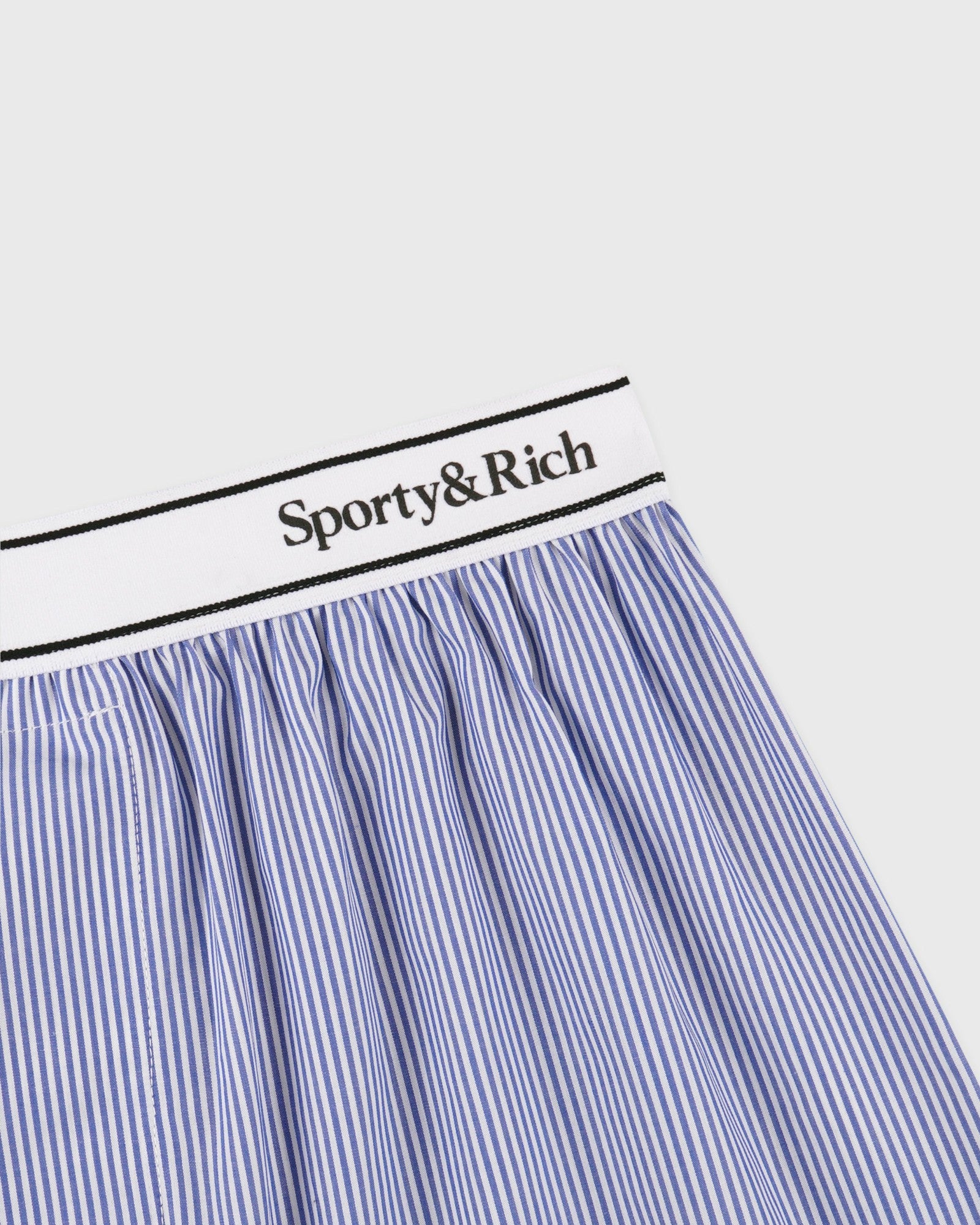 Serif Logo Boxer - Navy Stripe Sporty & Rich Outlet