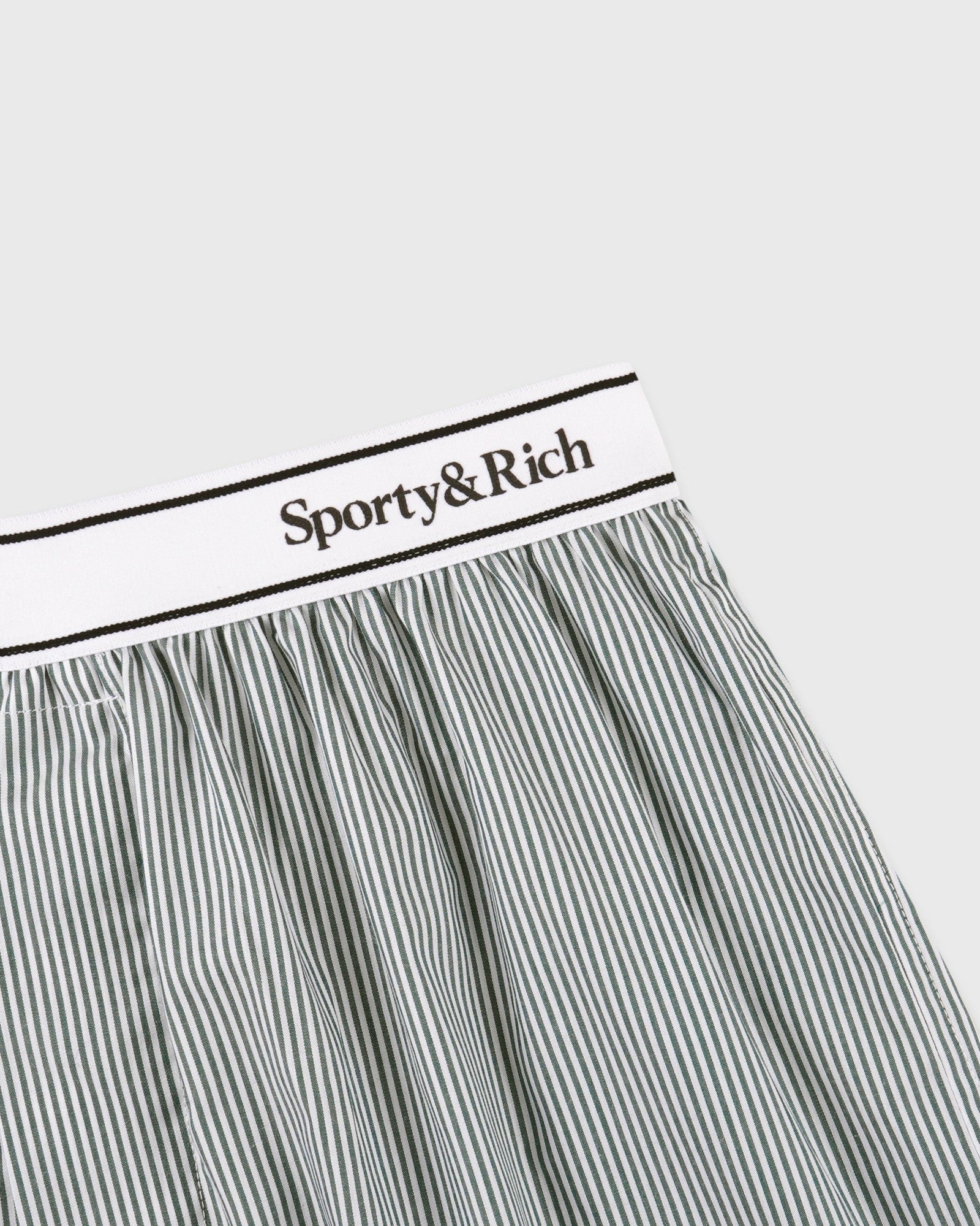 Serif Logo Boxer - Forest striped Sporty & Rich Sale