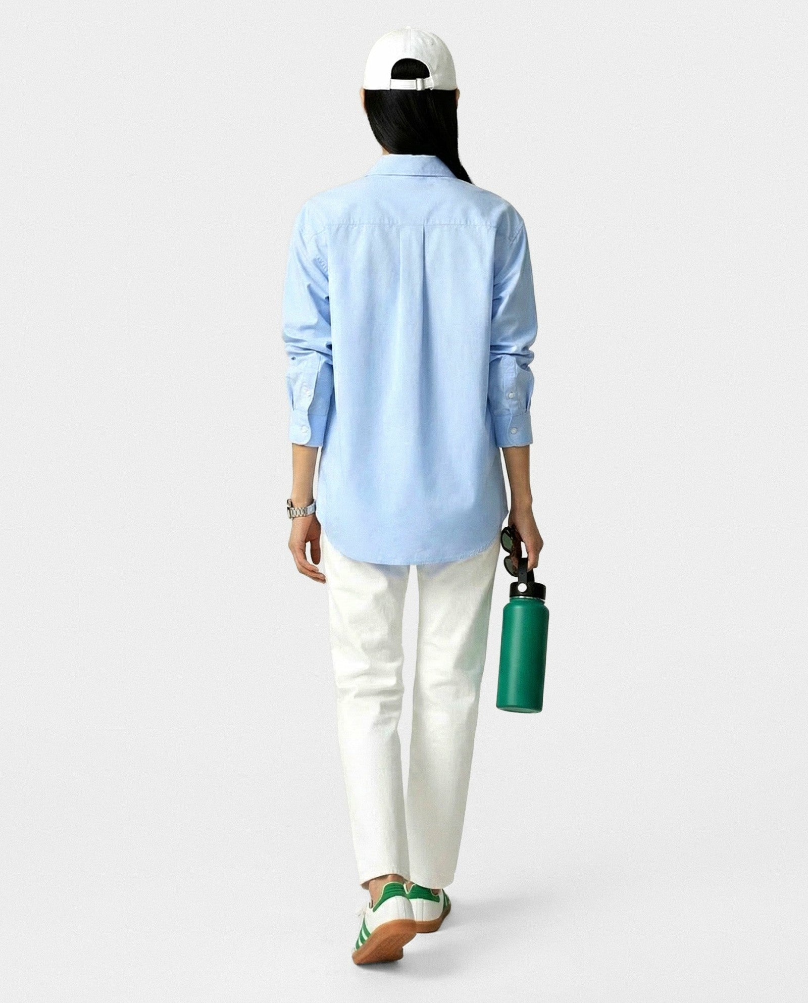 SRC Oversized Shirt - Ciel/Navy Sporty & Rich Discount