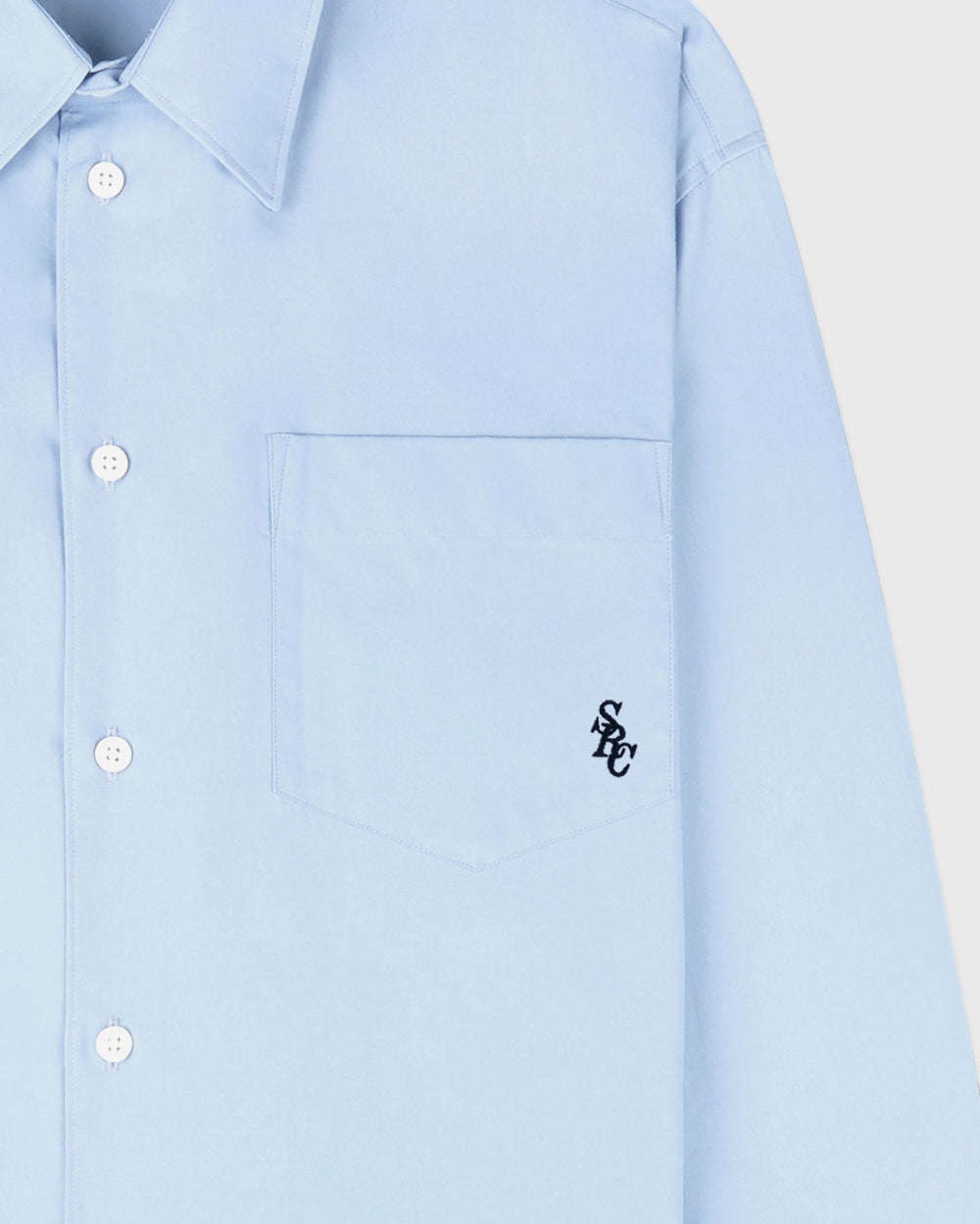 SRC Oversized Shirt - Ciel/Navy Sporty & Rich Discount