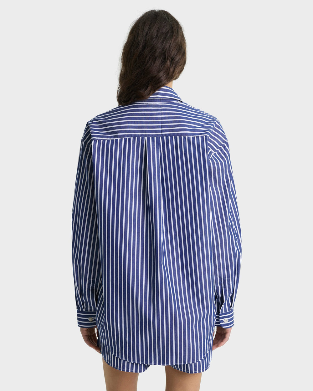 SRC Oversized Shirt - Navy Stripe Sporty & Rich For Sale