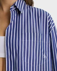 SRC Oversized Shirt - Navy Stripe Sporty & Rich For Sale