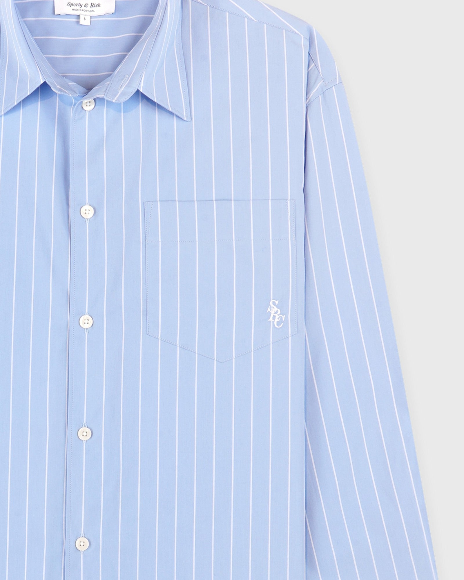 SRC Oversized Shirt - Blue Stripe Sporty & Rich US