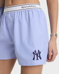 Heritage Yankees Serif Boxer - Blue Stripe/Navy Sporty & Rich Discount