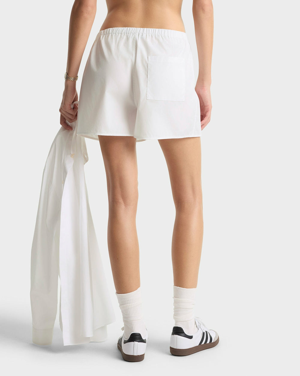 NY Crest Mini Boxer - White/Navy Sporty & Rich Outlet