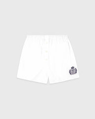 NY Crest Mini Boxer - White/Navy Sporty & Rich Outlet
