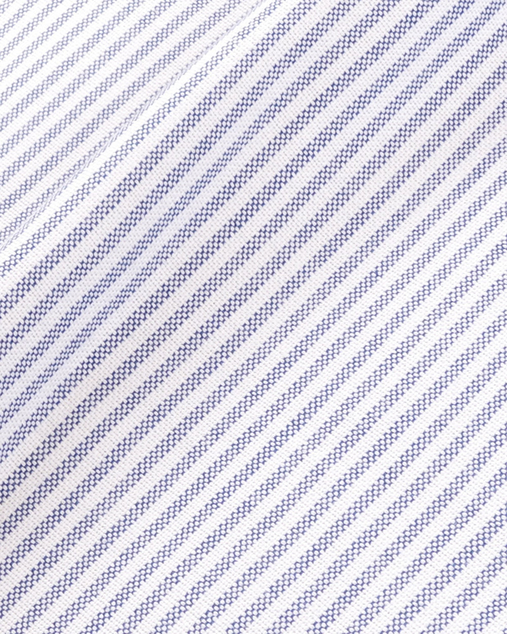 SRC Oversized Oxford Shirt - Navy Stripe Sporty & Rich Online