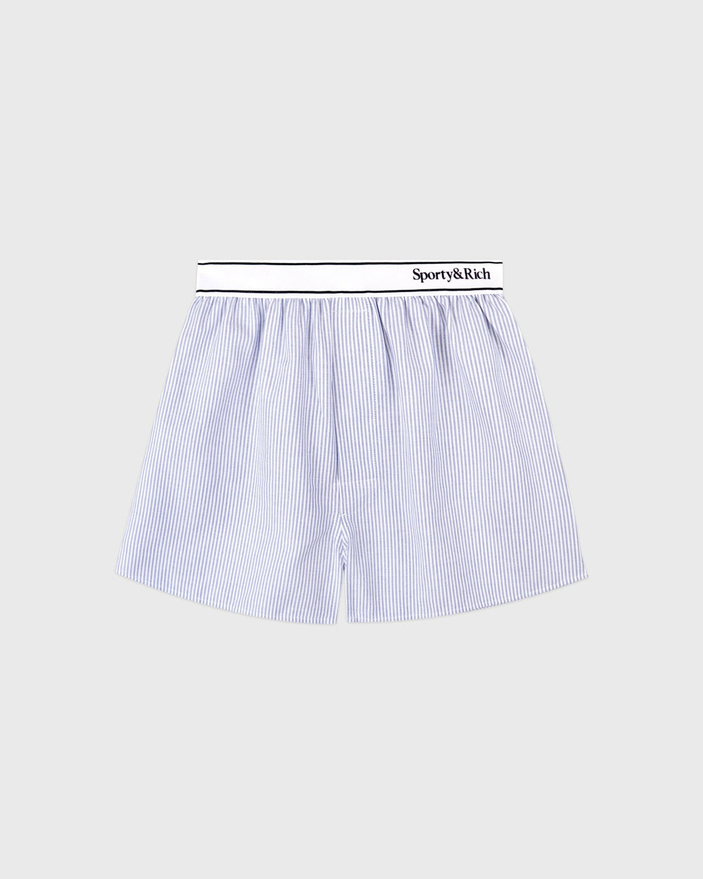 Serif Logo Oxford Boxer - Navy Stripe Sporty & Rich Discount