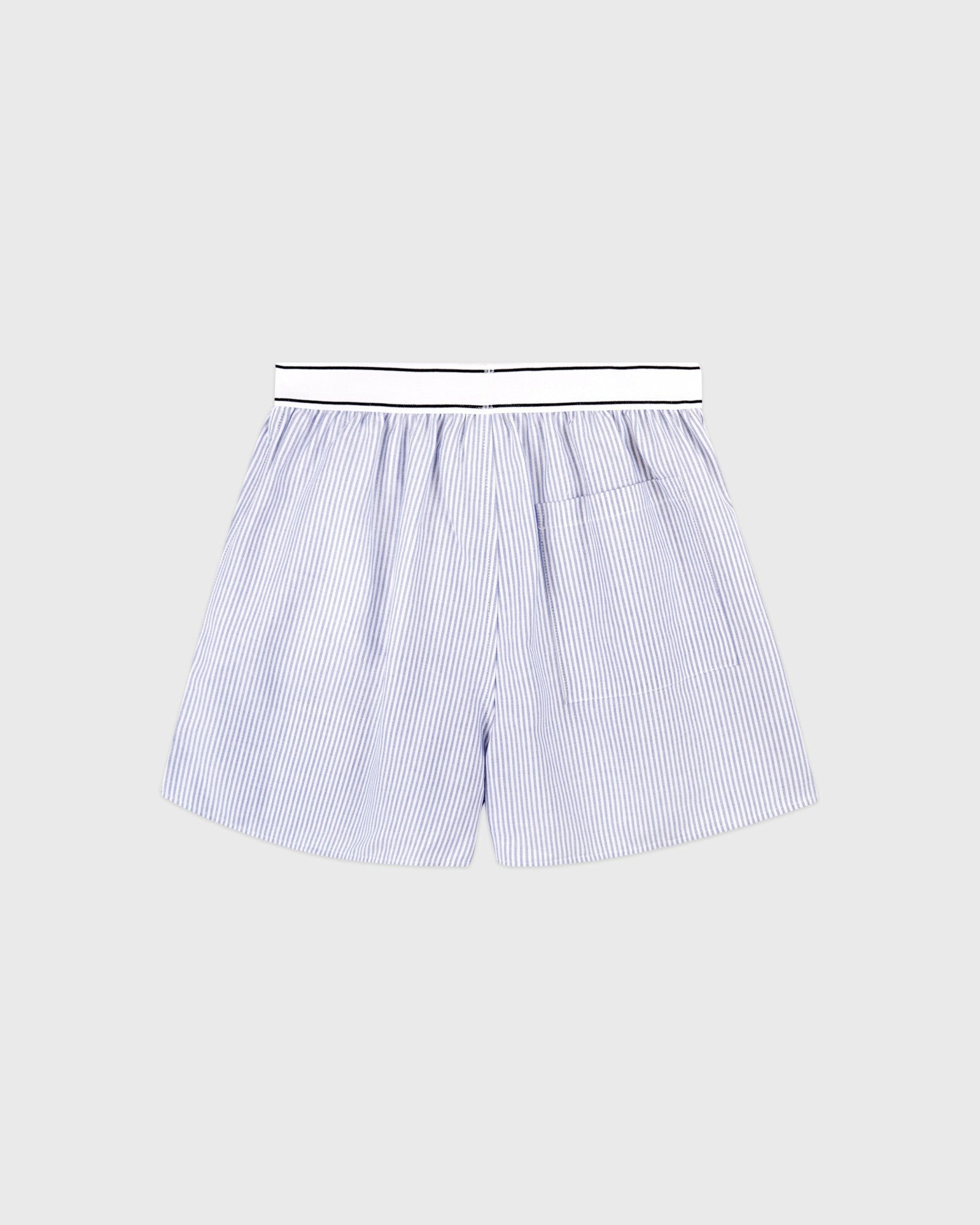 Serif Logo Oxford Boxer - Navy Stripe Sporty & Rich Discount