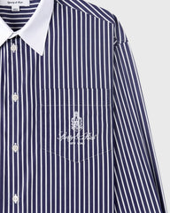 Vendome Oversized Shirt - Blue Striped Sporty & Rich US