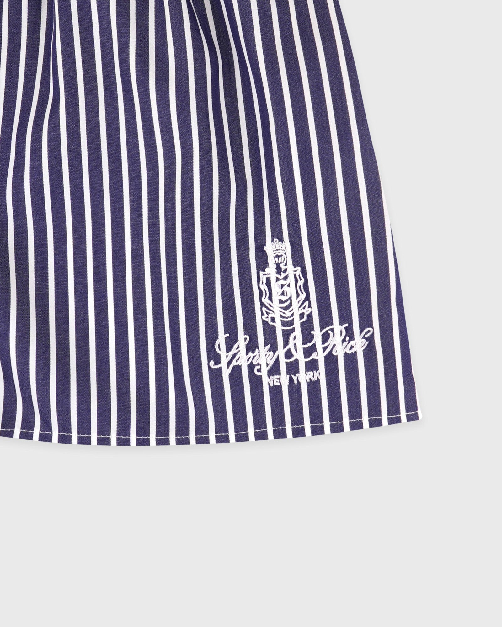 Vendome Mini Boxer - Blue Striped Sporty & Rich Sale