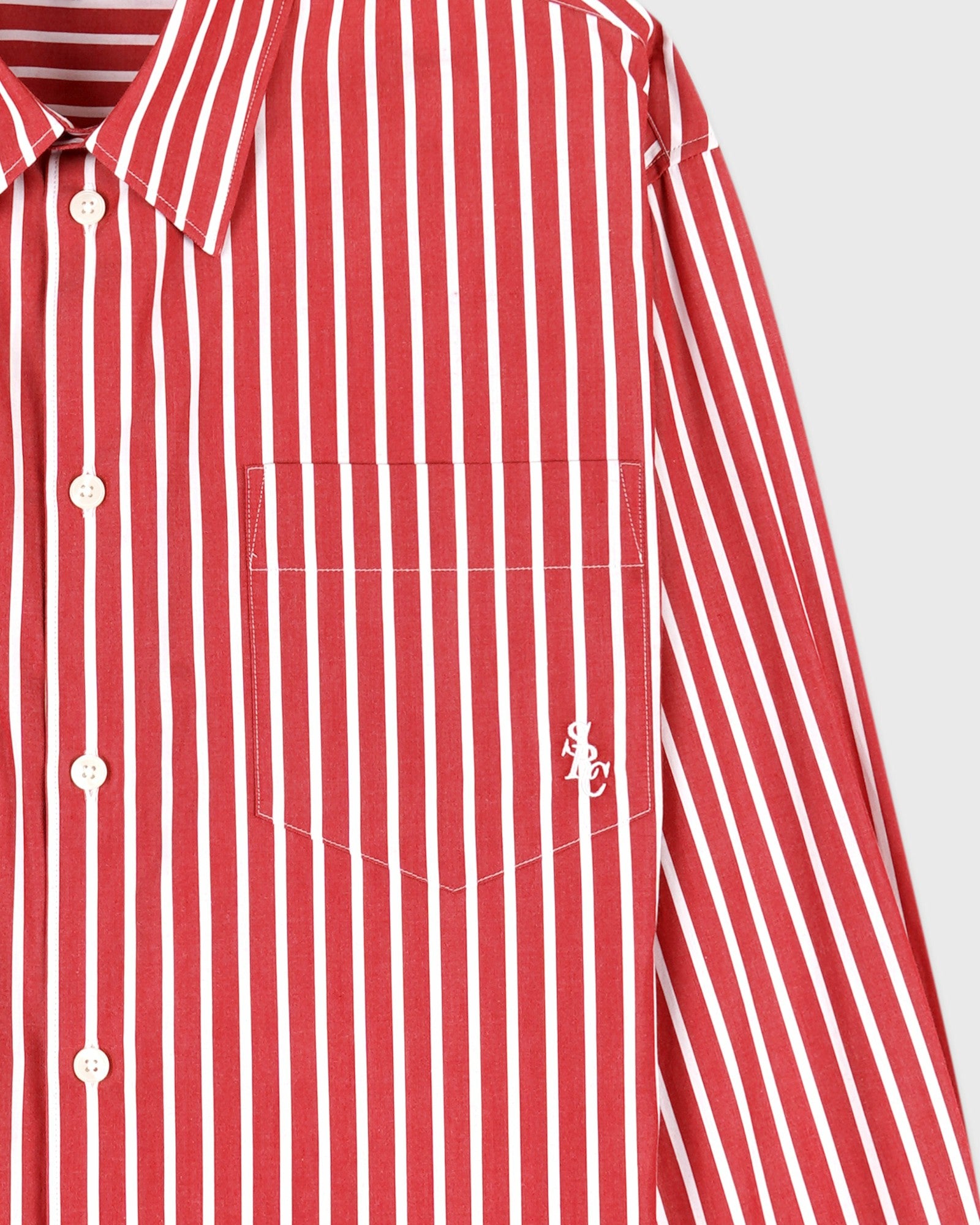 SRC Oversized Shirt - Ruby Stripe Sporty & Rich Online