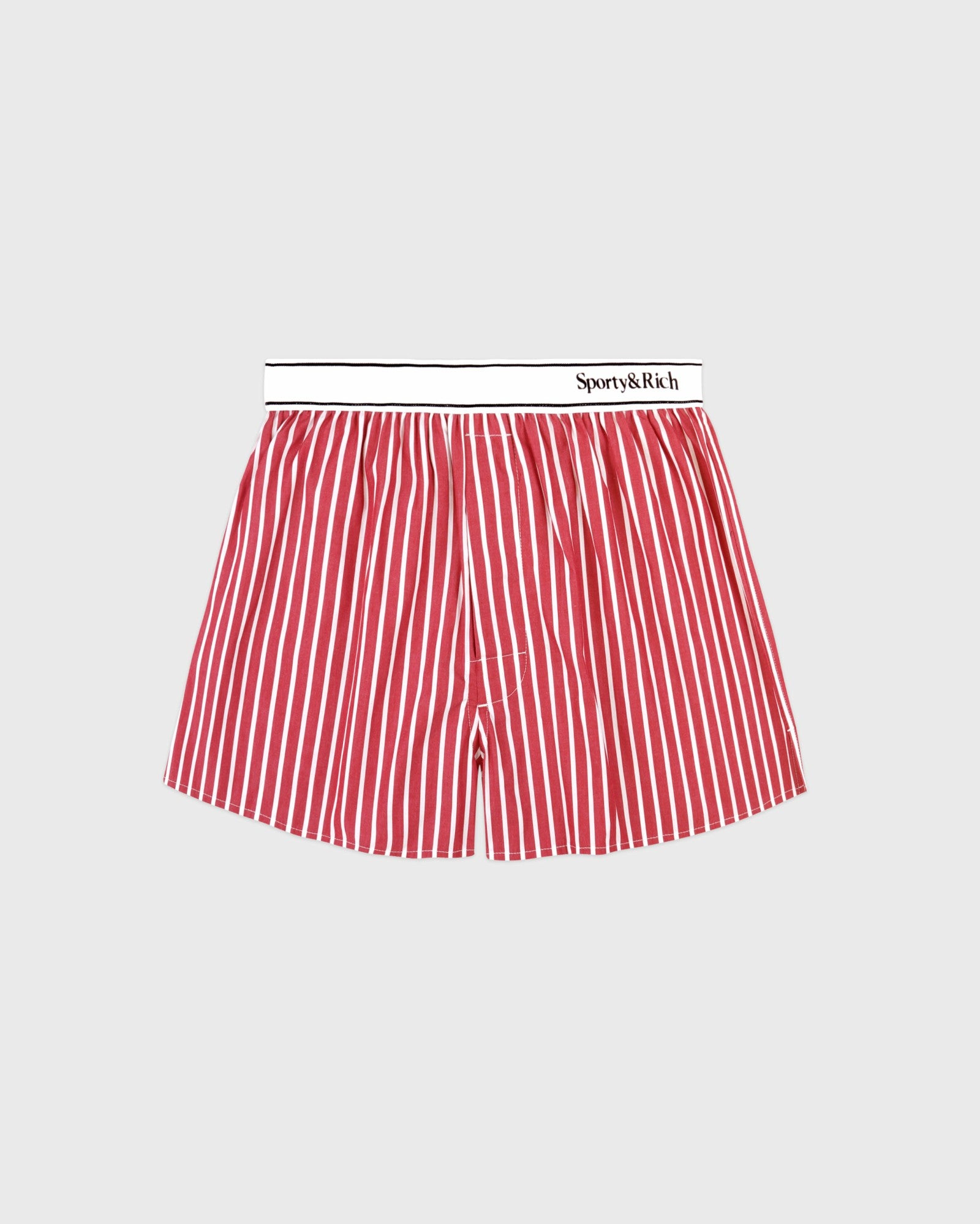 Serif Logo Boxer - Ruby Stripe Sporty & Rich Discount