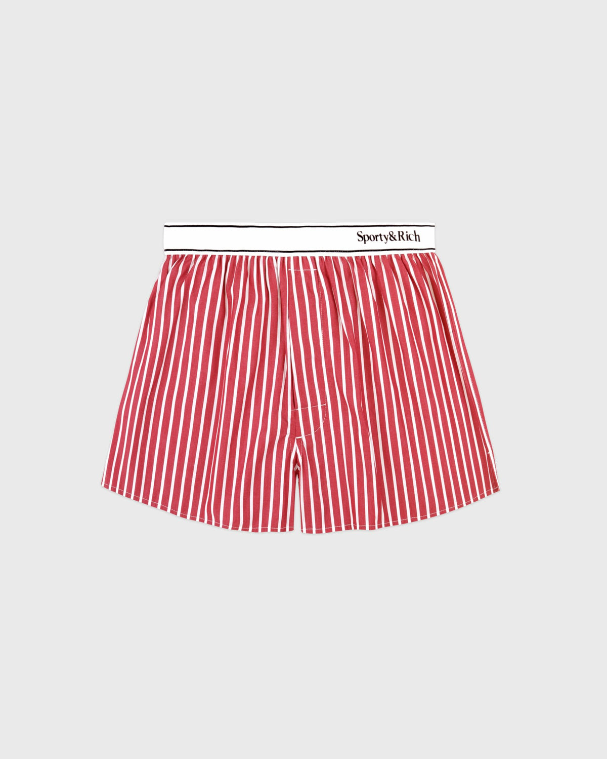 Serif Logo Boxer - Ruby Stripe Sporty & Rich Discount
