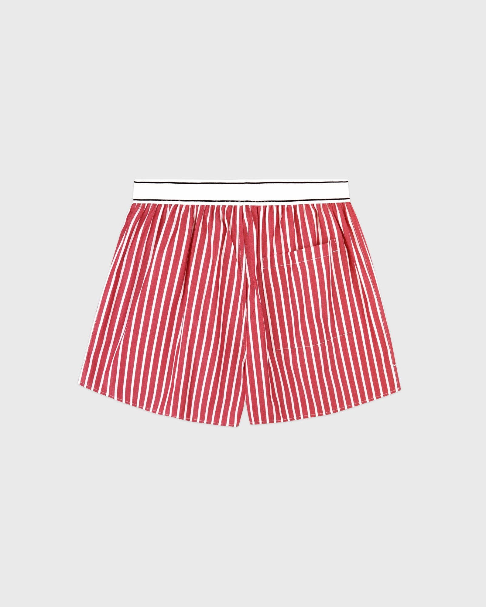 Serif Logo Boxer - Ruby Stripe Sporty & Rich Discount