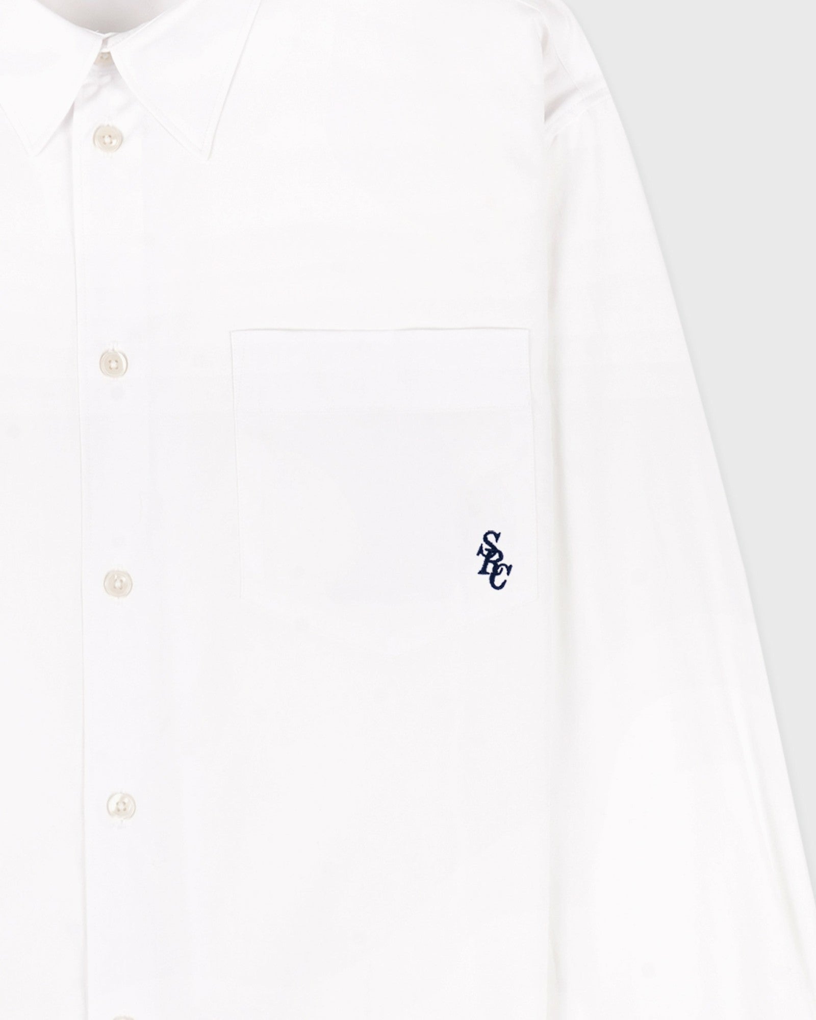 SRC Oversized Shirt - White/Navy Sporty & Rich For Sale