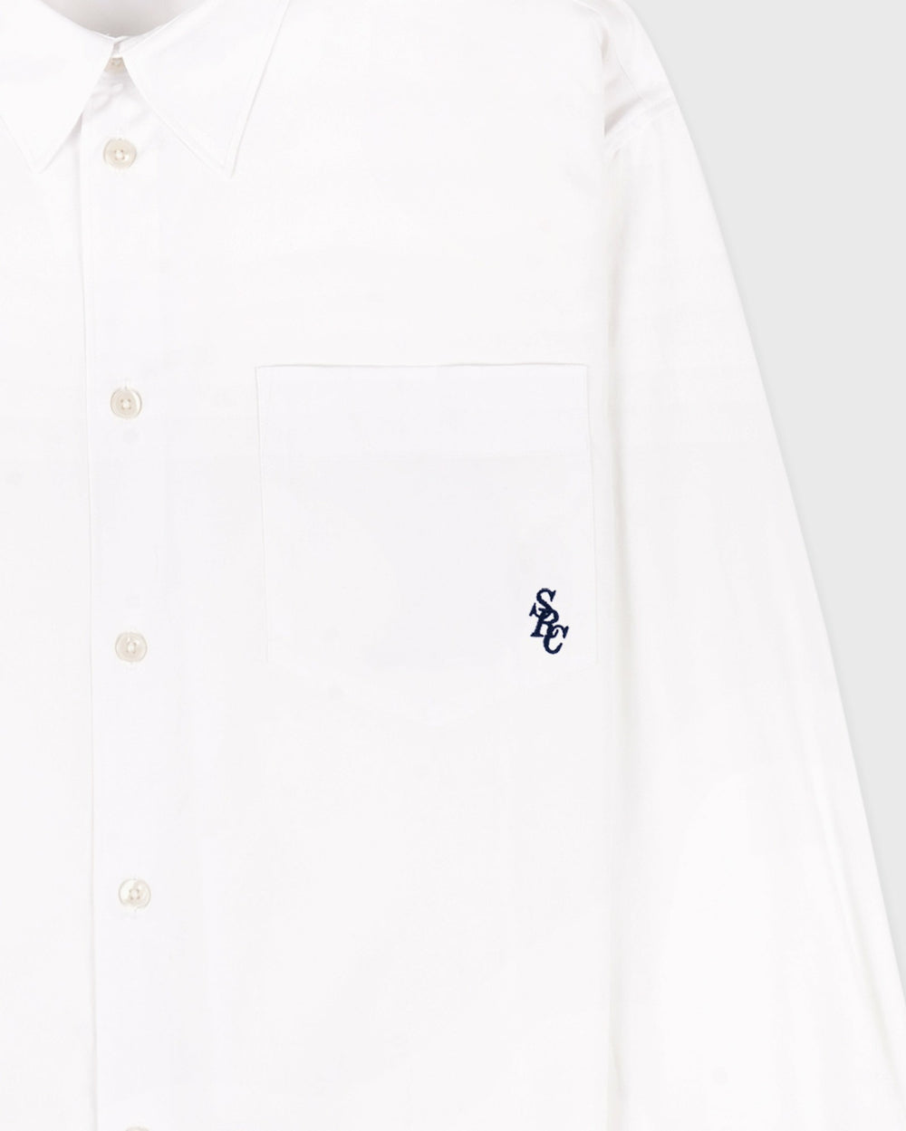 SRC Oversized Shirt - White/Navy Sporty & Rich For Sale