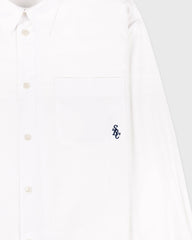 SRC Oversized Shirt - White/Navy Sporty & Rich For Sale