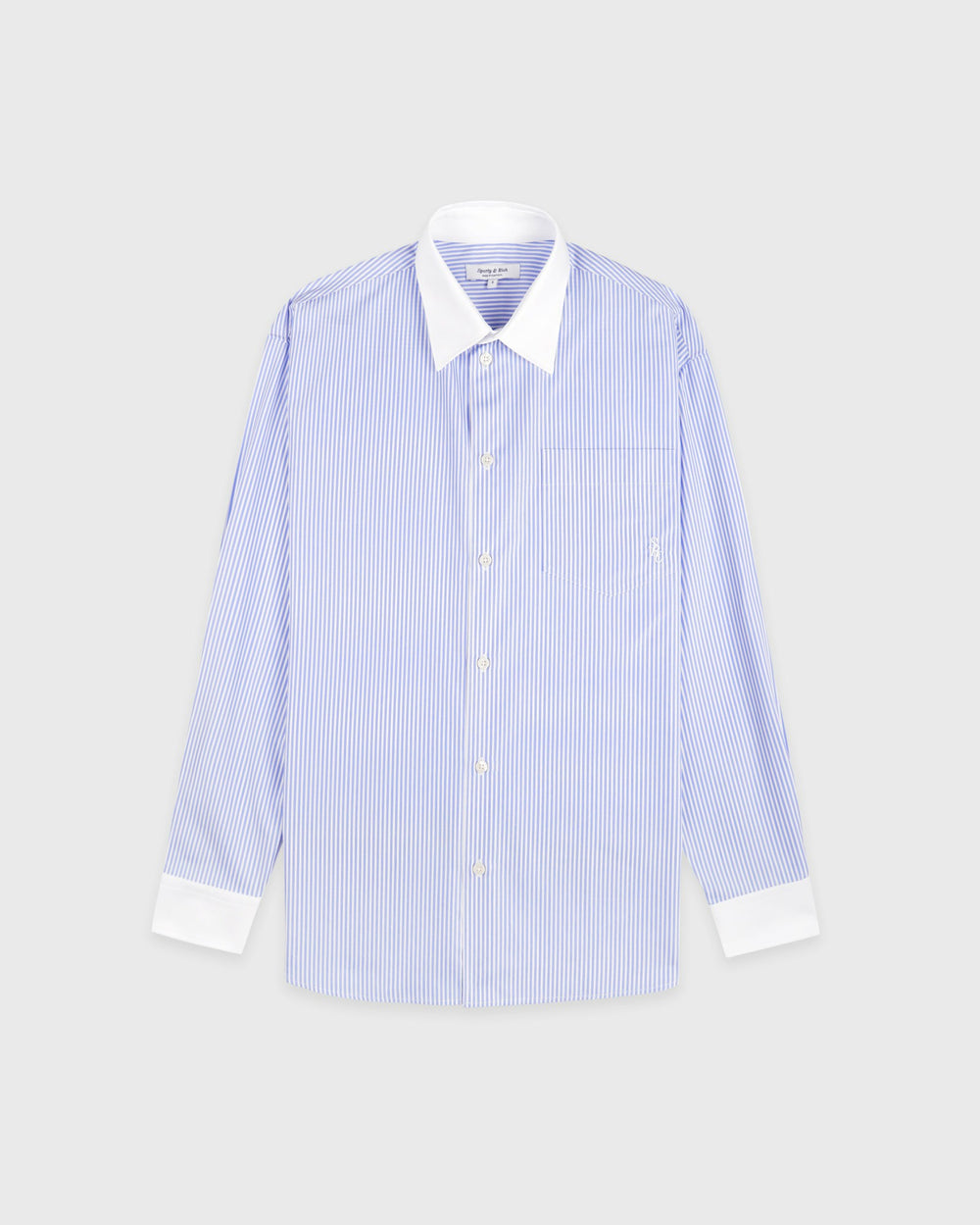 SRC Oversized Shirt - Blue Striped Sporty & Rich Sale