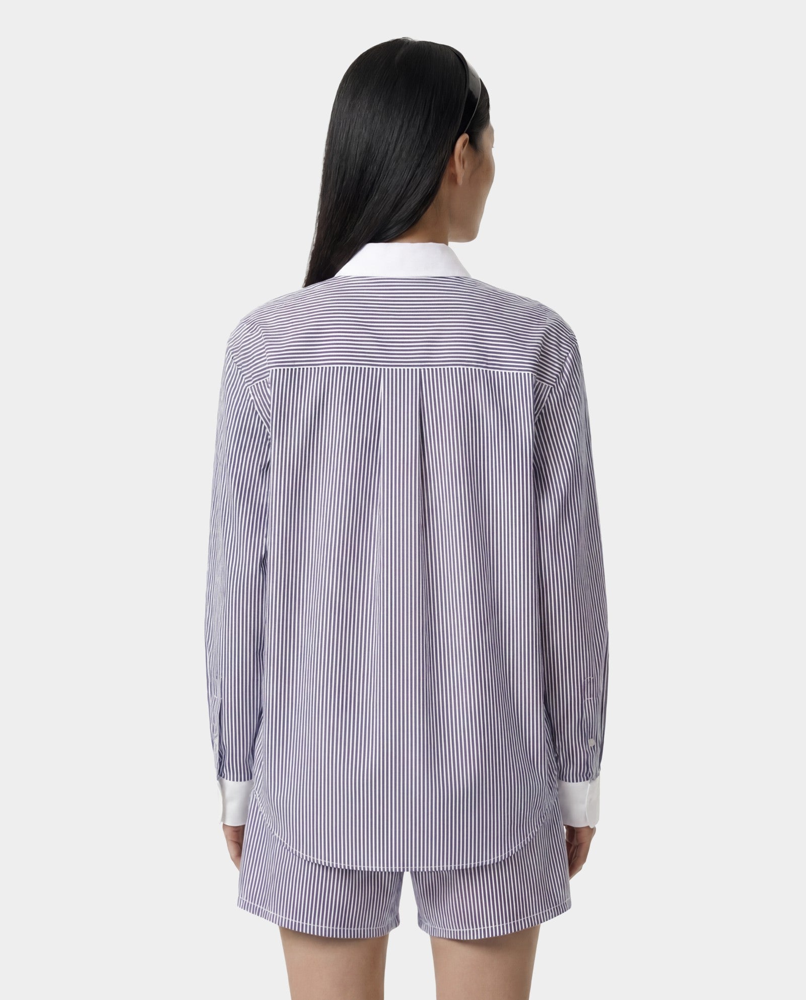 SRC Oversized Shirt - Navy Stripe Sporty & Rich Discount