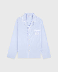 NY Crest Pyjama Shirt - Blue Striped Sporty & Rich Outlet