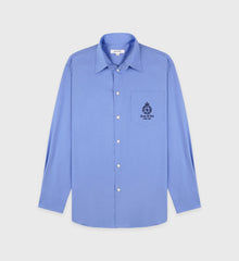 Crown Tennis Oversized Shirt - Flax blue Sporty & Rich Online