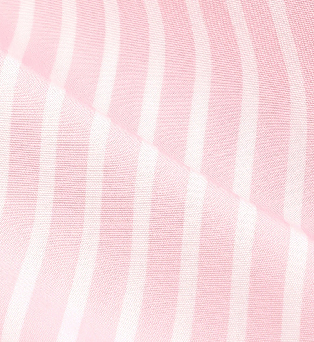 Eden Script Oversized Shirt - Pink/White Thin Stripe Sporty & Rich Outlet