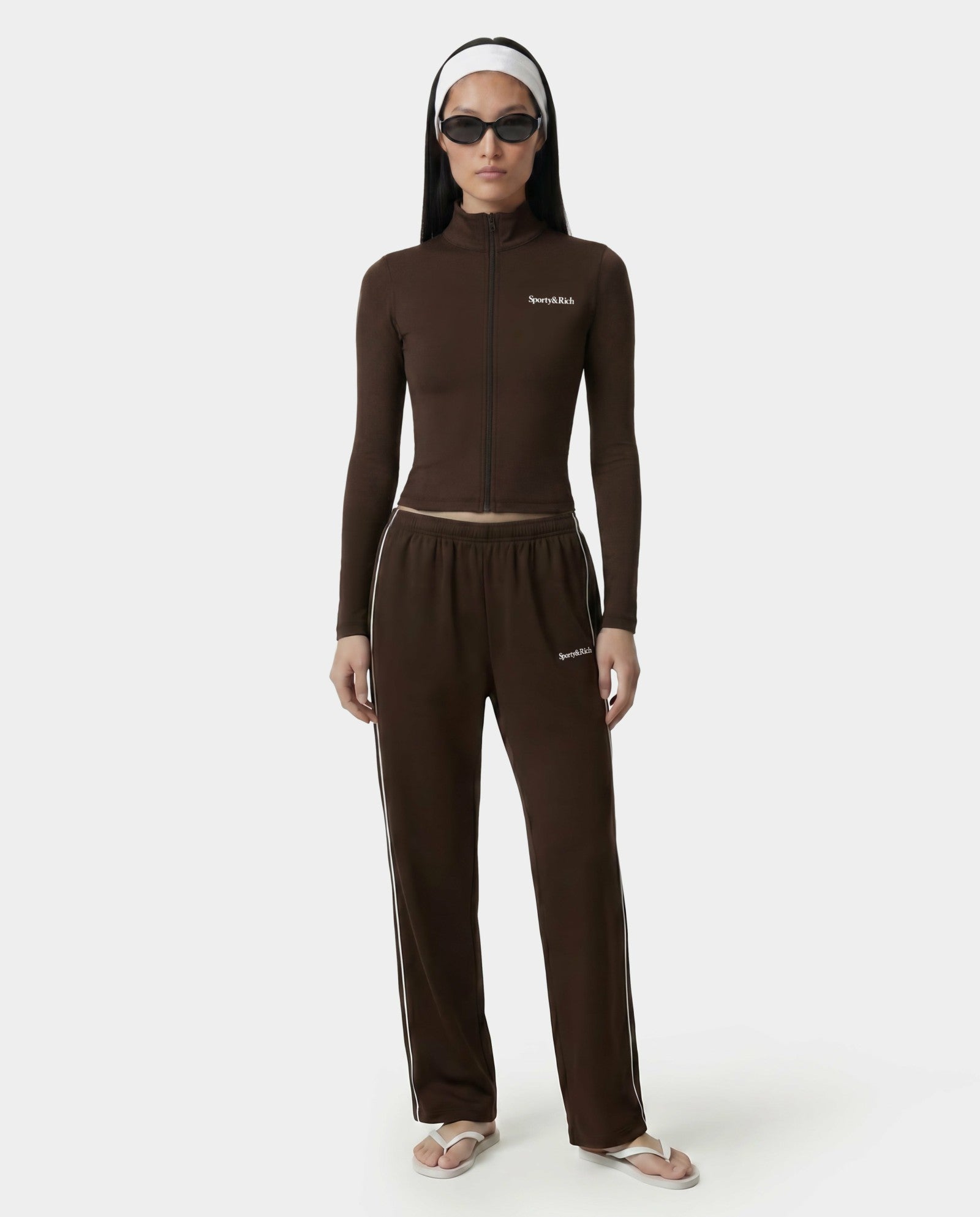 Serif Logo Sports Jacket - Cioco Sporty & Rich Online