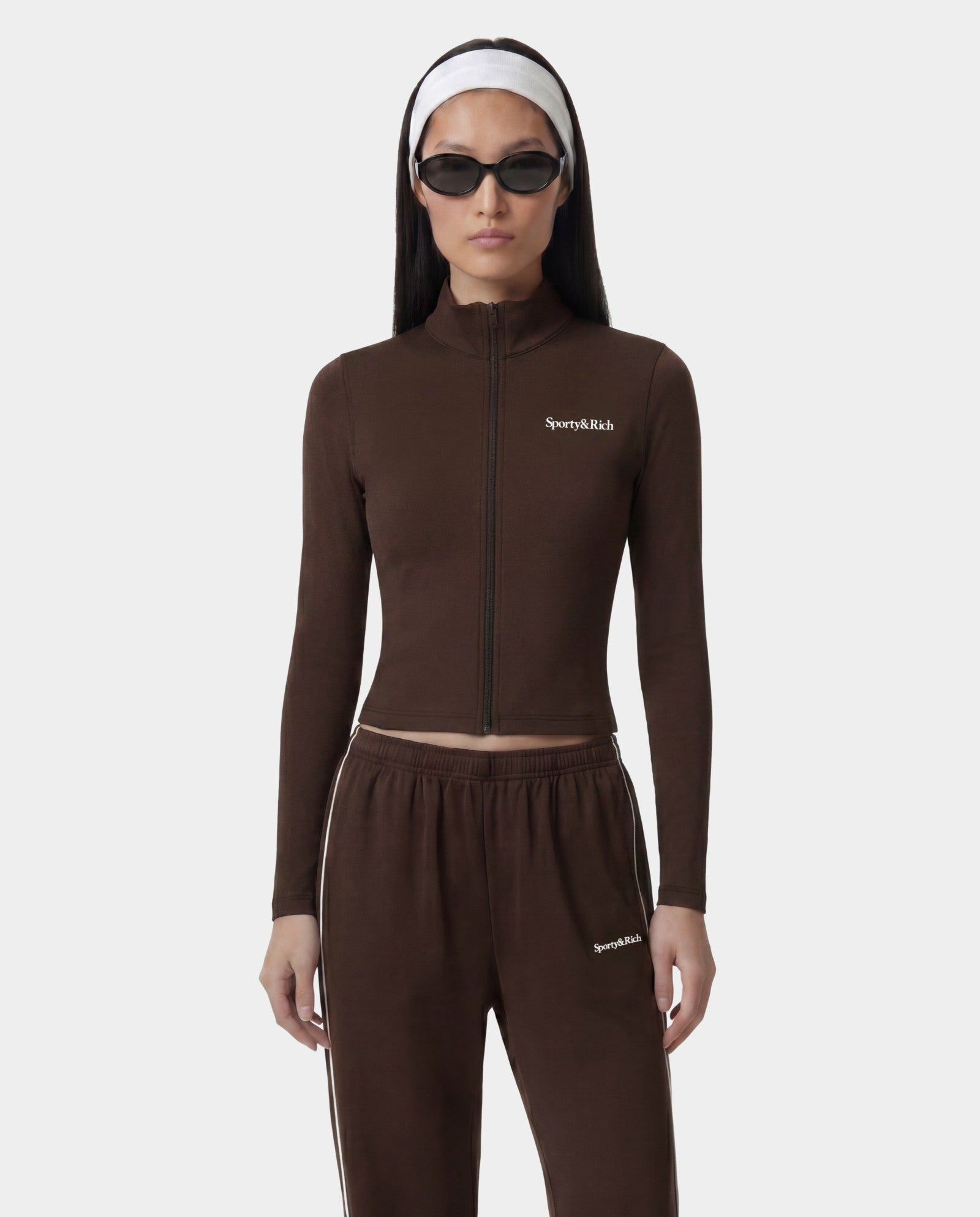 Serif Logo Sports Jacket - Cioco Sporty & Rich Online