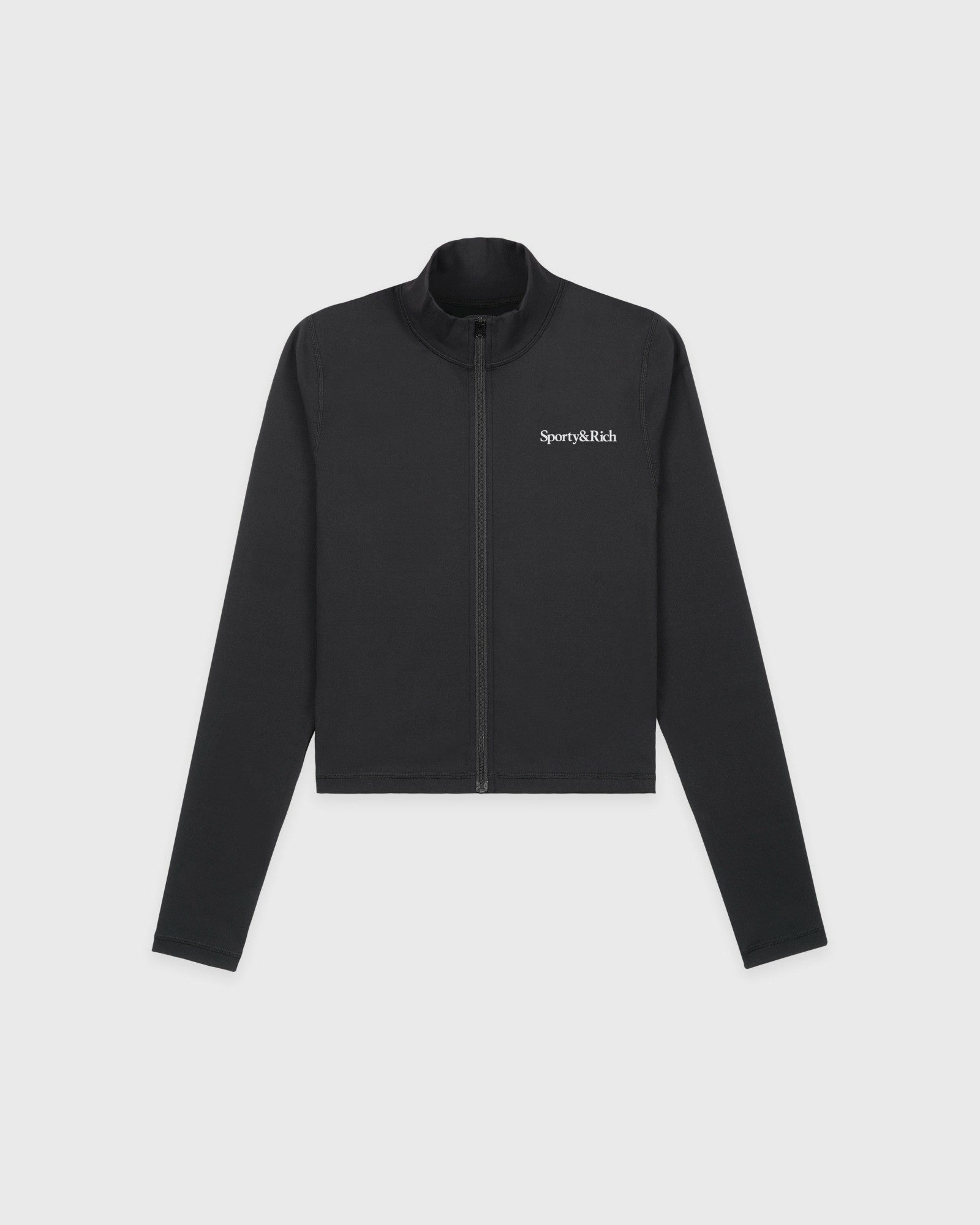 Serif Logo Sports Jacket - Carbon Sporty & Rich Discount
