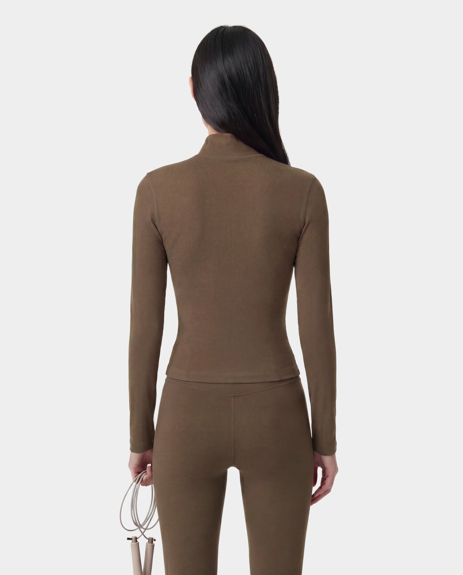 Serif Logo Sports Jacket - Sand Sporty & Rich For Sale