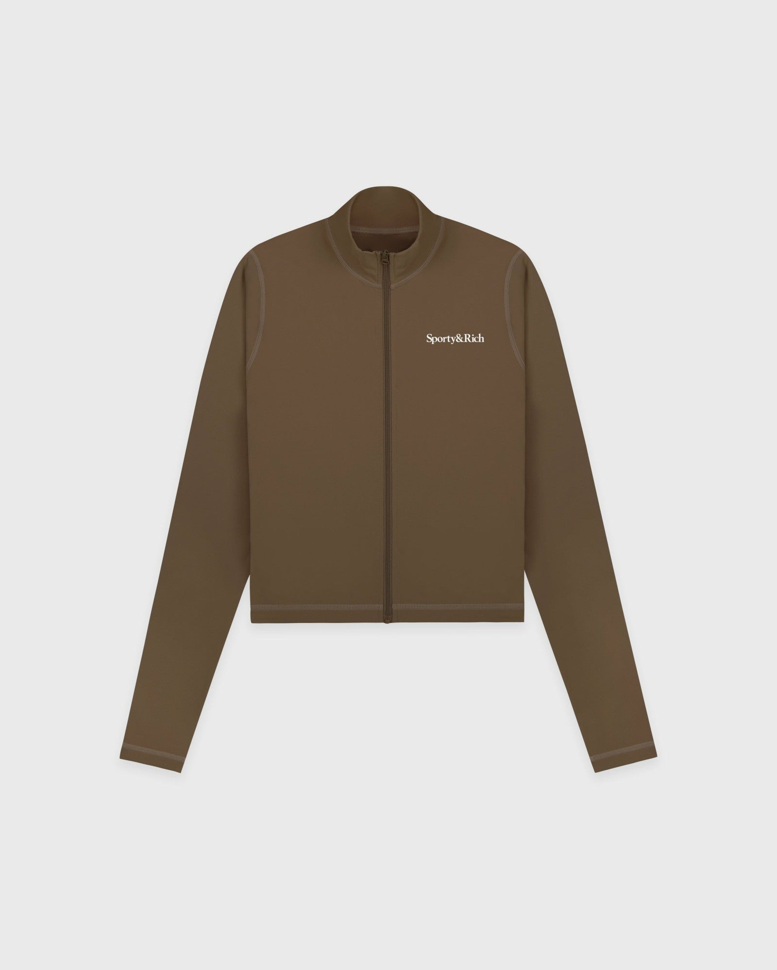 Serif Logo Sports Jacket - Sand Sporty & Rich For Sale