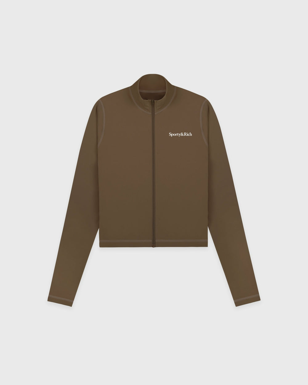 Serif Logo Sports Jacket - Sand Sporty & Rich For Sale