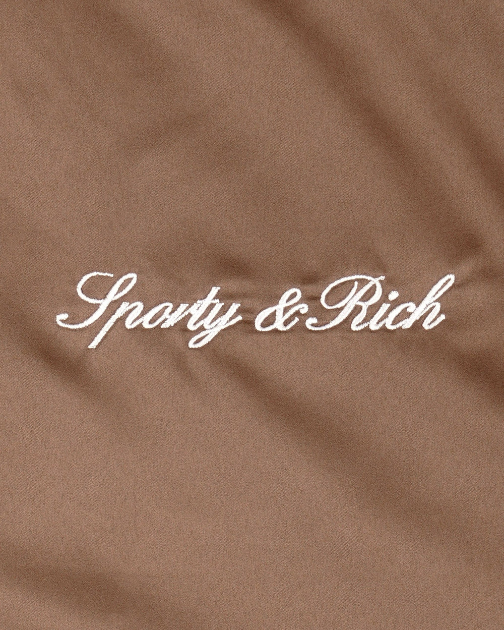 Serif Logo Gym Jacket - Sand/Carbon/White Sporty & Rich Outlet
