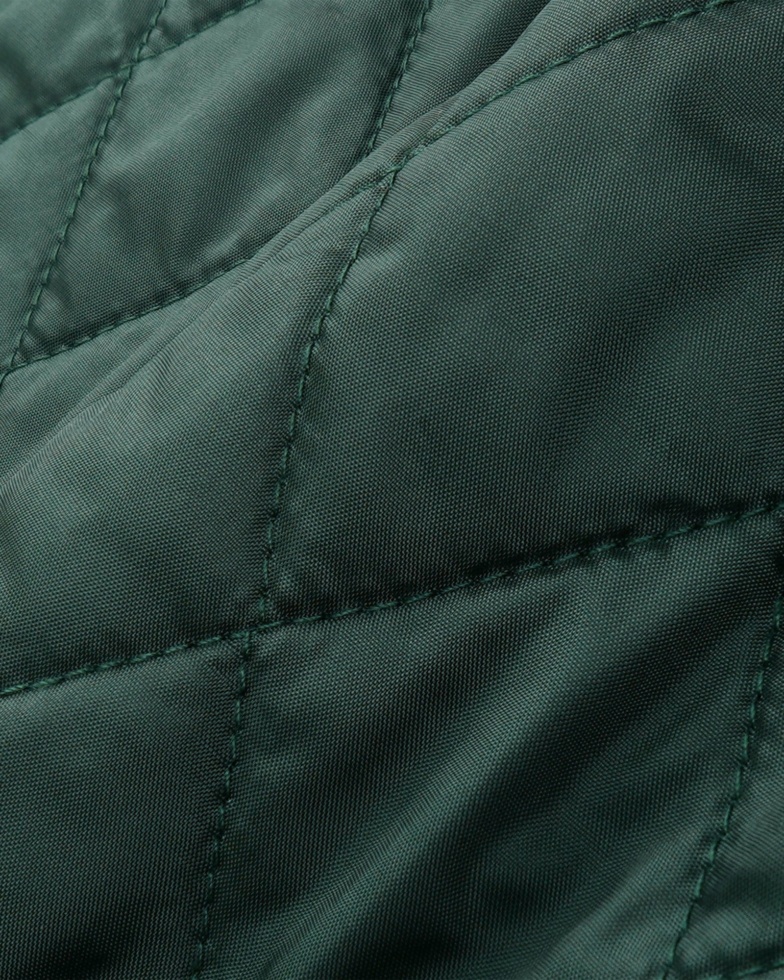 NY Crest Nylon Quilted Jacket - Forest/Tan Sporty & Rich US