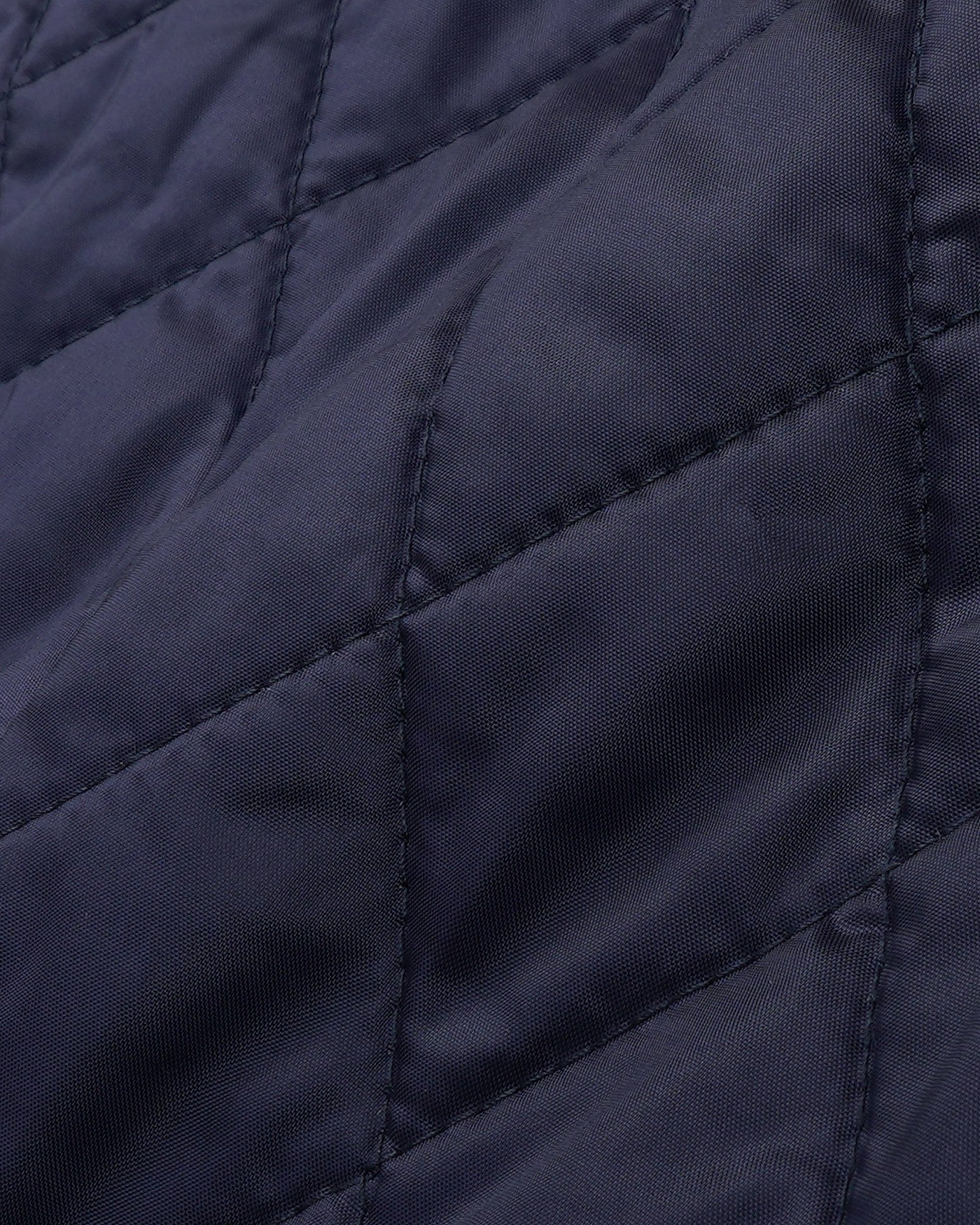 NY Crest Nylon Quilted Jacket - Navy/Tan Sporty & Rich Sale