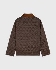 NY Crest Nylon Quilted Jacket - Chocolate Sporty & Rich Online