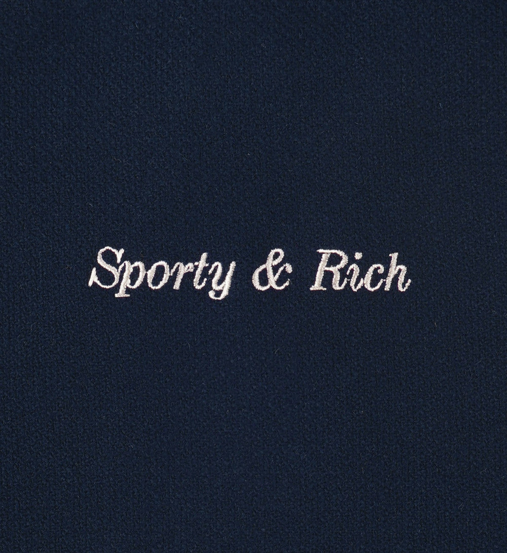 Eden Crest Varsity Jacket Women - Navy/White Sporty & Rich US